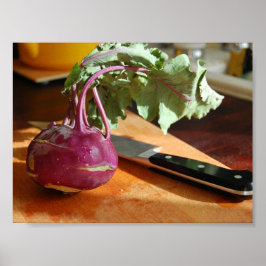 Fresh Kohrabi Poster