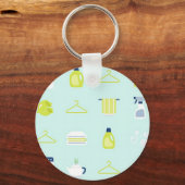 Fresh Laundry Day Pattern Sleutelhanger (Voorkant)