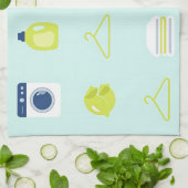 Fresh Laundry Day Pattern Theedoek (Gevouwen)