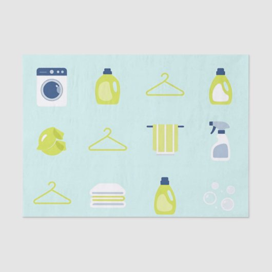 Fresh Laundry Day Pattern Tissuepapier (Voorkant)