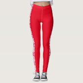 "Fresh Legs" zijpatroon Leggings 4 (Voorkant)