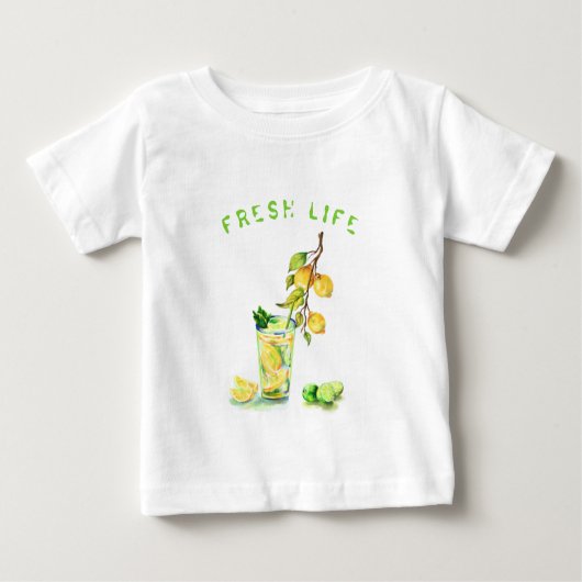 Fresh Lemon Baby T-Shirt Lemonade (Voorkant)