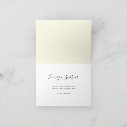 Fresh Lemon Bedankt Kaart (Binnen)