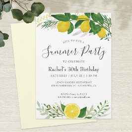 Fresh Lemon Birthday Card 02 Kaart