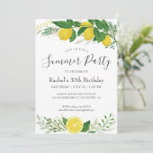 Fresh Lemon Birthday Card 02 Kaart (Staand voorkant)