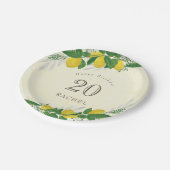 Fresh Lemon Birthday Party Paper Bord (Gekanteld)
