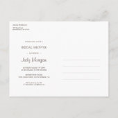 Fresh Lemon Bridal Shower Invitation Briefkaart (Achterkant)