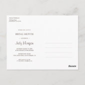 Fresh Lemon Bridal Shower Invitation Briefkaart (Achterkant)