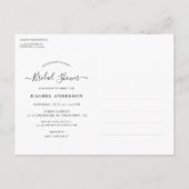 Fresh Lemon Bridal Shower Invitation Briefkaart (Achterkant)
