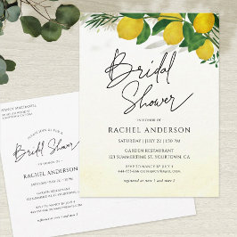 Fresh Lemon Bridal Shower Invitation Briefkaart