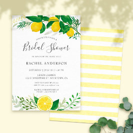 Fresh Lemon Bridal Shower Invitation Card 02 Kaart