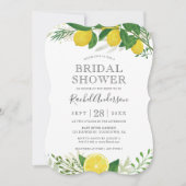 Fresh Lemon Bridal Shower Invitation Card Kaart (Voorkant)