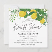 Fresh Lemon Bridal Shower Invitation Card Kaart (Voorkant)