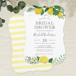 Fresh Lemon Bridal Shower Invitation Card Kaart