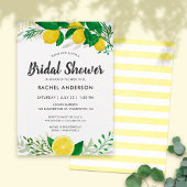 Fresh Lemon Bridal Shower Invitation Card Kaart
