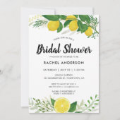 Fresh Lemon Bridal Shower Invitation Card Kaart (Voorkant)