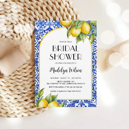 Fresh Lemon Bridal Shower Invitation Kaart
