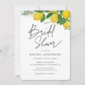 Fresh Lemon Bridal Shower Invitation Kaart (Voorkant)
