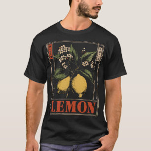 Fresh Lemon Citrus Botanisch Ontwerp T-shirt