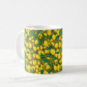 Fresh Lemon Citrus Pattern Koffiemok (Voorkant links)