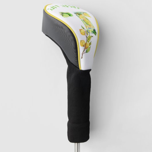 Fresh Lemon Drink Golf Head Hoesje - aangepaste te Golfheadcover (Schuin)