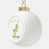 Fresh Lemon Drink Lemons Kerstversiering Keramische Bal Ornament (Rechts)