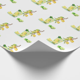 Fresh Lemon Drink Lemons Wrapping Paper Cadeaupapier