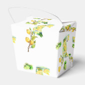 Fresh Lemon Drink Party Favoriete Boxen Bedankdoosjes (Achterkant)