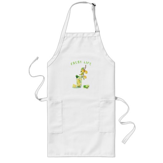 Fresh Lemon Drink Schort - aangepaste tekst (Voorkant)