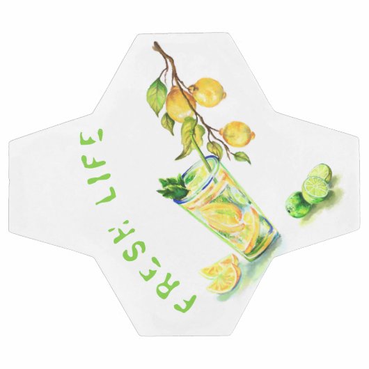 Fresh Lemon Drink Voetbal - aangepaste tekst (Enkel)