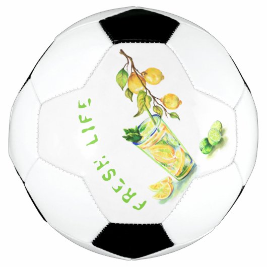 Fresh Lemon Drink Voetbal - aangepaste tekst (Voorkant)