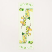 Fresh Lemon Drink Yoga Mat - Aangepaste tekst (Voorkant)