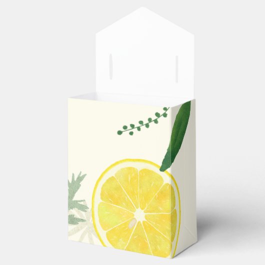 Fresh Lemon Favor Box Bedankdoosjes (Geopend)