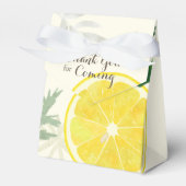 Fresh Lemon Favor Box Bedankdoosjes (Voorkant Zijde)