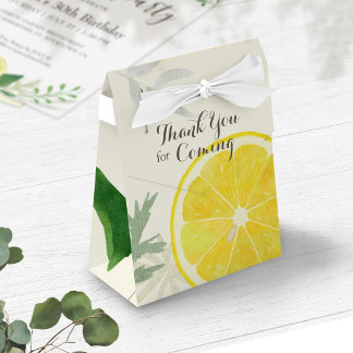 Fresh Lemon Favor Box Bedankdoosjes