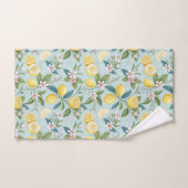 Fresh Lemon Floral Botanical Pattern  Bad Handdoek (Handdoek)