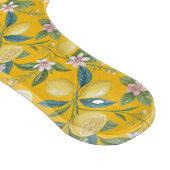 Fresh Lemon Floral Botanical Pattern  Snijplank (Hoek)