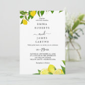 Fresh Lemon Garden | Main Squeeze Vrijgezellenfees Kaart (Staand voorkant)