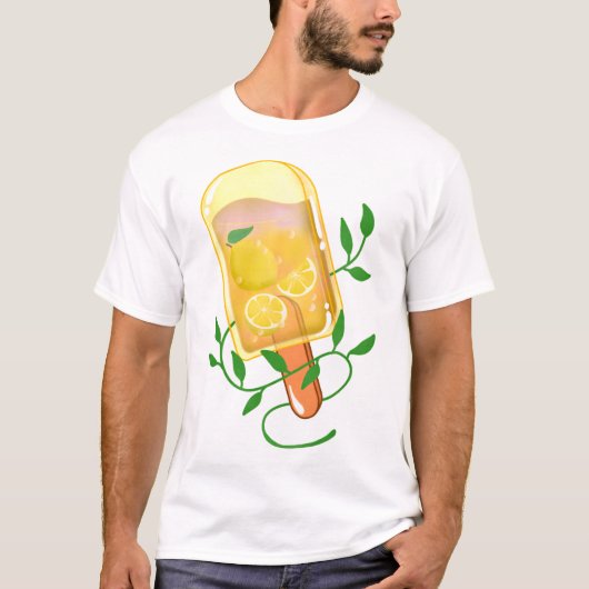 Fresh Lemon Ice Pop T-shirt (Voorkant)