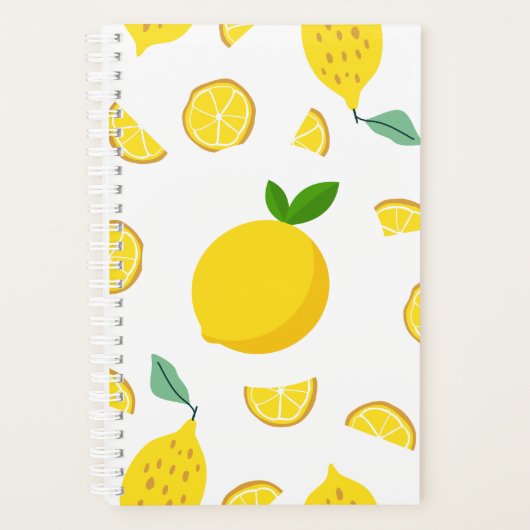 Fresh Lemon Notebook Planner (Voorkant)
