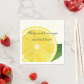 Fresh Lemon Paper Napkin Servetten (Insitu)