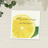 Fresh Lemon Paper Napkin Servetten