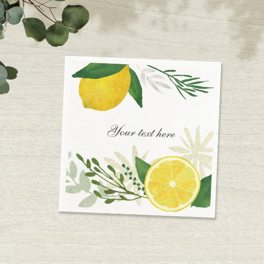 Fresh Lemon Paper Napkin Servetten