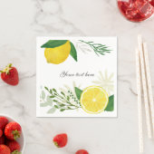 Fresh Lemon Paper Napkin Servetten (Insitu)
