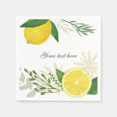 Fresh Lemon Paper Napkin Servetten (Voorkant)