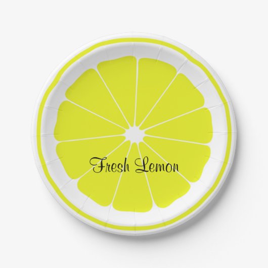 Fresh Lemon Papieren Bordje (Voorkant)