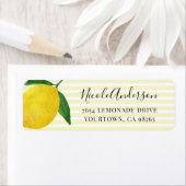 Fresh Lemon return address Label (Insitu)