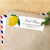 Fresh Lemon return address labes 05 Etiket
