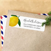 Fresh Lemon return address labes 06 Etiket