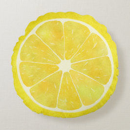 Fresh Lemon Rond Kussen